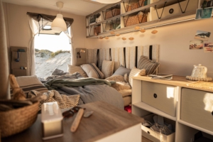 caravan van het jaar 2022 beachy van hobby serv-media interieur instagram